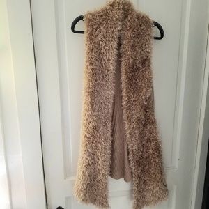 Long Fuzzy Cardigan Sweater/Vest